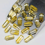 Load image into Gallery viewer, Natural Citrine Pencil Shape Faceted Beads, AAA Citrine Carved Pencil Shape Gemstone Beads, Bullet Shape Charms for Jewelry Making, 13.5 MM