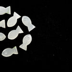 Load image into Gallery viewer, Natural White Moonstone Fish Charm, Fancy Fish Shape Carved Gemstone, 7X14 MM Loose Gemstone Fishes, Rare Fish Charms for Jewelry Making