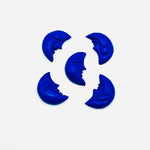 Load image into Gallery viewer, Hand Carved Lapis Lazuli Moon Face, Dark Blue Lapis Lazuli, 18X13 MM, Jewelry Making Carving Gemstone, Carved Face Crystal, Face Charm Beads
