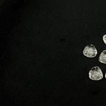 Load image into Gallery viewer, Natural Crystal Quartz Shell Shape Beads, 8 MM Hand Carved Seashells, Tiny Carved Beads, Shell Charms, Jewelry &amp; Craft Making Gemstones