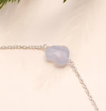 Load image into Gallery viewer, AAA Lace Agate Heart Shape Beads Bracelet, Lace Agate Heart Beads Bracelet, Women's Gift Chain Bracelet, 925 Silver Bracelet/Anklets