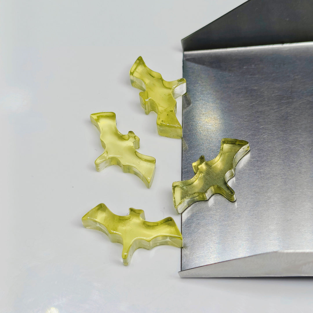 2,3,4,5 Pcs Natural Lemon Quartz Hand Carved Bat Shape, Bat Shape Gemstone For Jewellery, Bat Shape Gemstone, 20X10 mm