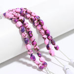 Load image into Gallery viewer, Pink &amp; Purple Mohave Turquoise Smooth Tumble Shape Beads, 8-9 MM Wholesale Loose Gemstone Tumble Beads for Jewelry Making