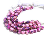 Load image into Gallery viewer, Pink &amp; Purple Mohave Turquoise Smooth Tumble Shape Beads, 8-9 MM Wholesale Loose Gemstone Tumble Beads for Jewelry Making