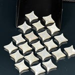 Load image into Gallery viewer, White Moonstone Ninja Star Shape Carving Beads, Ninja Star Shape Gemstone Beads, 11X15 MM Jewelry Making Moonstone Star Shape Briolettes