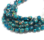 Load image into Gallery viewer, Neon Blue Mohave Turquoise Smooth Tumble Shape Beads, Wholesale Loose Gemstone Tumble Beads for Jewelry Making, 8-9 MM
