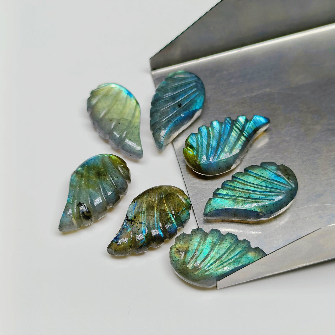 2,3,4,5,6  pcs 100% Natural labradorite fancy Shape Carving, Hand carved Fancy shape Gemstone, carved Gemstone jewelry Making,18X10 mm