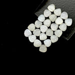 Load image into Gallery viewer, Natural White Moonstone Shell Shape Briolette's, Hand Carved Shell Beads, Fancy Shape Gemstone For Jewelry and Craft Making, 8 MM