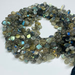 Load image into Gallery viewer, AAA Quality 100% Natural Labradorite Heart Shape Beads Strand, 8" Inch Strand, Smooth Gemstone For Jewellery,  5-7 mm
