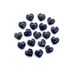 Load image into Gallery viewer, Natural Iolite Smooth Heart Shape Beads, AAA Blue Iolite Heart Shape Charms, Jewelry Making Wholesale Beads, Tiny Blue Hearts, 8 MM