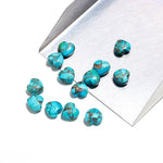 Load image into Gallery viewer, Copper Turquoise Heart Shape Beads, AAA Turquoise Heart Shape Charms, Mini Plain Heart Briolette's for Jewelry Making, 8 MM Blue Charms