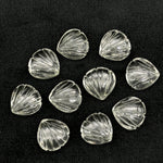 Load image into Gallery viewer, Natural Crystal Quartz Carved Shell Shape Beads, 12 MM Shell Beads, Carved Gemstone, Seashell Charm Gemstone, Hand Carved Shell Charms Beads