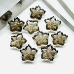 Load image into Gallery viewer, 2,3,4,5pcs 100% Natural smokey quartz Flower Shape Carved Gemstone, Flower Shape Carving, Carved Gemstone For Jewelry 14mm