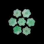 Load image into Gallery viewer, Green Chrysoprase Carved Flower Shape Beads, Natural Chrysoprase Flower Carving, Green Flower for Jewelry Making, 12 MM, Floral Gemstones