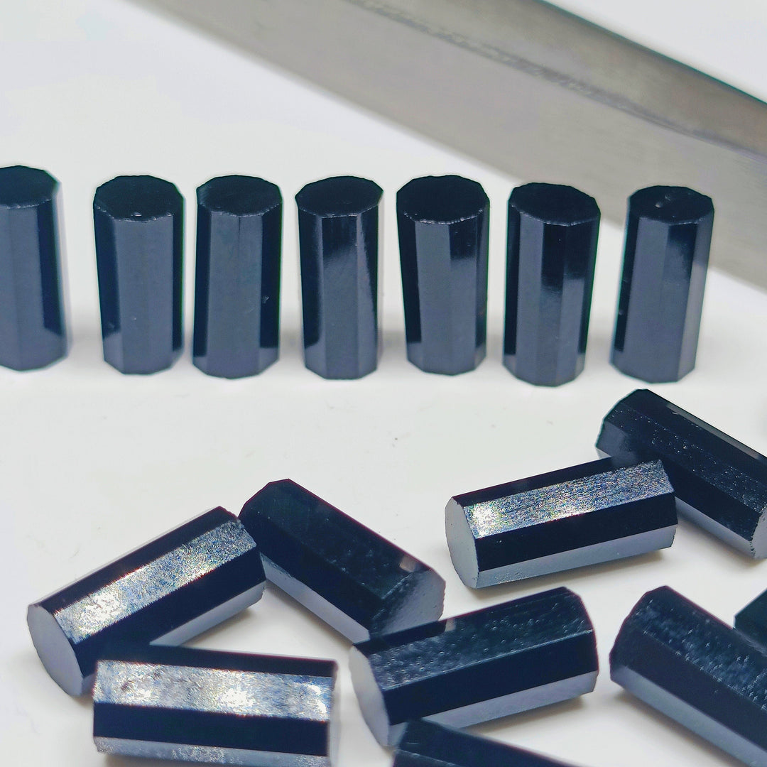 2,3,4,5 Pcs AAA Quality 100% Natural blue op Faceted Pipe Shape Loose Gemstone, blue opal loose Gemstone, Gemstone for Jewlery 10X6 mm