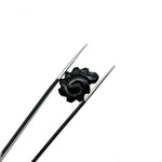 Load image into Gallery viewer, Natural Black Onyx Carved Shell Beads, Hand Carved Snail Shell Shape Gemstone, Seashell Charm, 16 MM Seashell Beads For Jewelry Making
