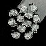 Load image into Gallery viewer, AAA Crystal Quartz Carved Shell Beads, Natural Crystal Quartz Hand Carved Shell Shape Gemstone, Seashell Charm, 16 MM, Snail Shell Diy Beads