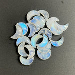 Load image into Gallery viewer, Rainbow Moonstone Moon Beads: Hand Carved Briolette Gemstone, 12mm