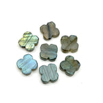 Load image into Gallery viewer, Natural Labradorite Clover Shape Beads, AAA Labradorite Four Leaf Clover Shape Gemstone, Loose Wholesale Beads for Jewelry, 12 MM