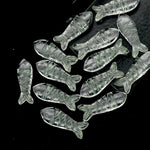 Load image into Gallery viewer, Natural Crystal Quartz Fish Shape Beads, AAA Clear Crystal Fish Shape Briolette's, Marine Sea Fishes, 25 MM, Fish Charms for Jewelry
