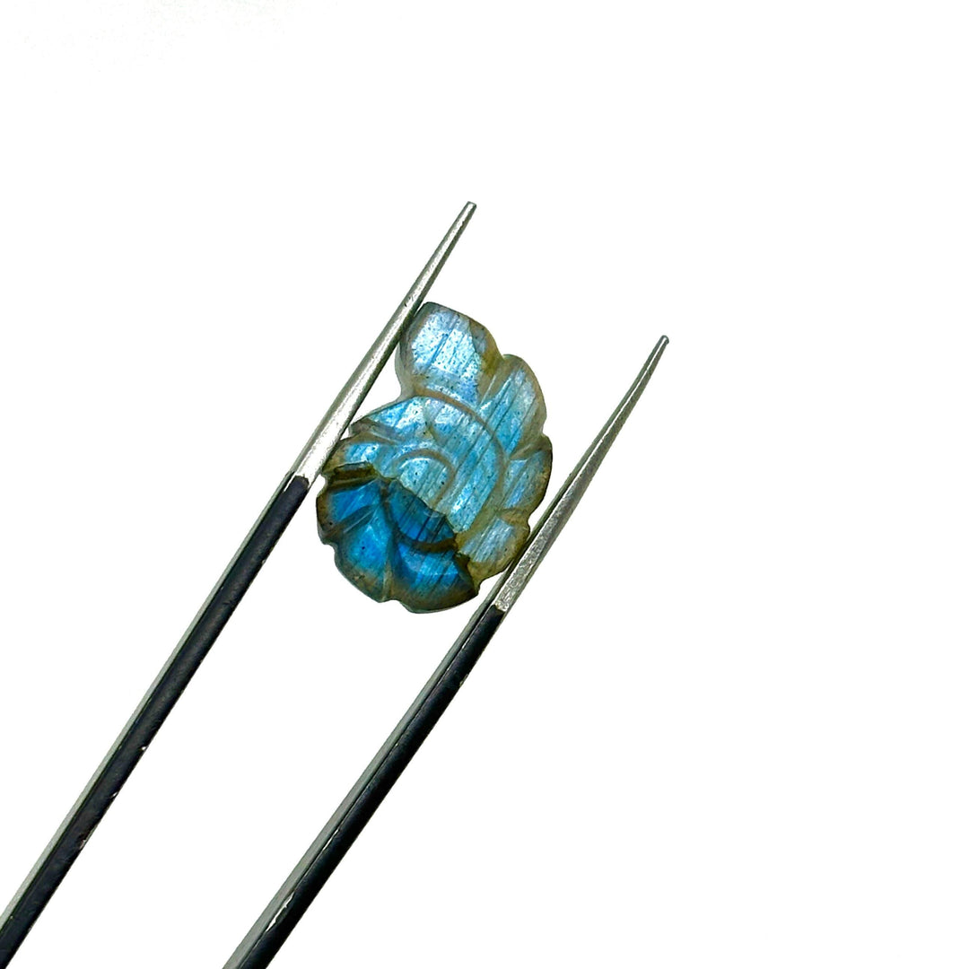 AAA Flashy Labradorite Carved Shell Beads, Hand Carved Snail Shell Shape Gemstone, Seashell Charm, 16 MM Seashell Beads For Jewelry Making