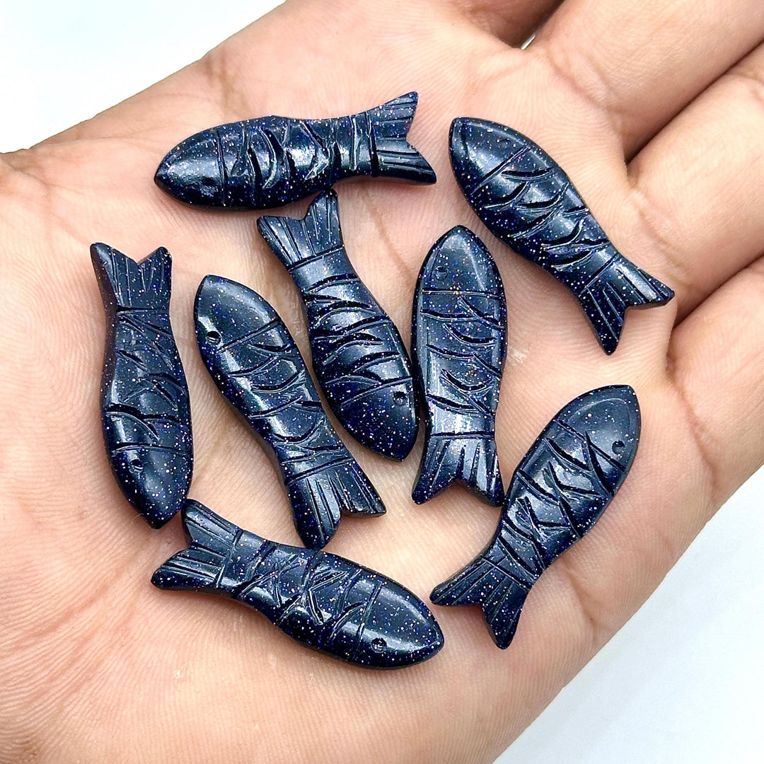 AAA Black Sunstone Handmade Fish Carving, Sunstone Fish Shape Carved Gemstone Briolette's, Jewelry Making Beads, 25 MM Loose Gemstone Fishes