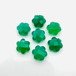 Load image into Gallery viewer, 2,3,4,5 Pcs Natural Green onyx Hand Carved Flower Shape, Carved Flower Shape Gemstone For Jewlery, Flower Shape Gemstone, 10 mm