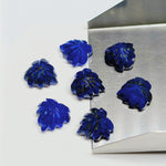Load image into Gallery viewer, 2,5,6,7,8,9,10 pcs Natural Lapis Lazuli Hand Carved Heart Shape, Carved Heart Shape Gemstone For Jewellery, Heart Shape Carving 10 mm