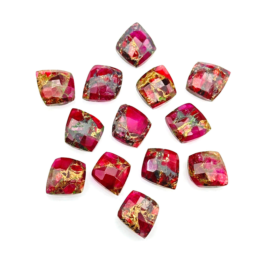 Neon UV Light Beads, Neon Hot Pink Copper Turquoise Leaf Shape Beads, Turquoise Faceted Leaves Briolette's, Hand Carved Leaf Beads, 10X12 mm
