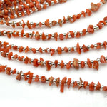 Load image into Gallery viewer, Unique Shape Natural Red Coral Beads, Genuine Coral Raw Beads, 4 Inch Tree Branches Shape Coral Beads, 4-8 MM Wholesale Beads