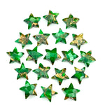 Load image into Gallery viewer, Hand Carved Green Mohave Turquoise Star Beads: 10mm Gemstone Charms
