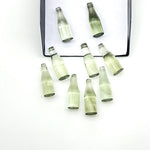 Load image into Gallery viewer, Miniature Natural Green Amethyst Bottle Carving Beads, Bottle Shape Carved Gemstone, Jewelry Making Charms, 7X21 MM Amethyst Tiny Bottle
