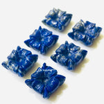 Load image into Gallery viewer, 1,2,3,4,5 pcs 100% Natural Lapis Lazuli Fancy Shape Carved Gemstone, Fancy Shape Carving, Carved Gemstone For Jewellery 12.3 mm