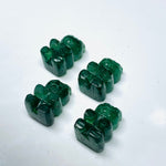 Load image into Gallery viewer, 2,3,4,5 Pcs Natural Green Strawberry Hand Carved Teddy Shape, Teddy Shape Gemstone For Jewellery, Teddy Shape Gemstone, 12X8 mm