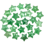 Load image into Gallery viewer, Natural Green Strawberry Star Shape Briolettes, Strawberry Quartz Star Beads, Hand Carved Star for DIY Crafts, Shiny Star for Jewelry, 15 MM