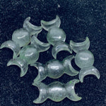 Load image into Gallery viewer, 2,3,4,5 Pcs Natural Crystal Quartz Hand Carved Triple Moon Shape, Carved Triple Moon Shape Gemstone For Jewellery, 22X10 mm