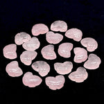 Load image into Gallery viewer, Cute Rose Quartz Butterfly Shape Beads, Natural Pink Quartz Hand Carved Butterfly Briolettes, Rose Quartz Gemstone Beads, 13 MM Loose Beads