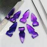 Load image into Gallery viewer, 2,3,4,5,6 100% Natural purple amethyst Bullet Shape Carving, Hand carved Bullet shape Gemstone, carved Gemstone jewelry Making,26X10 mm.