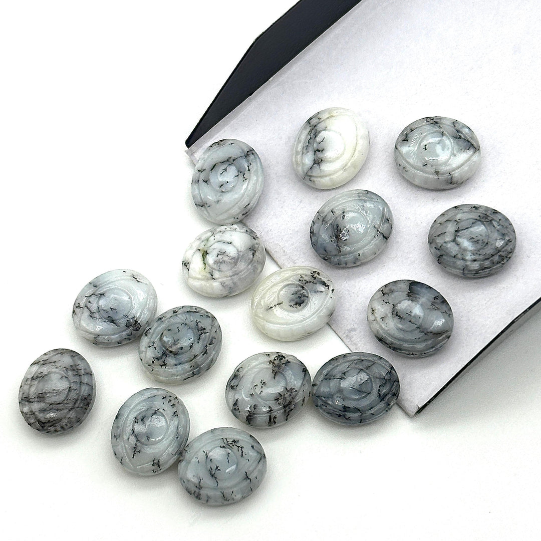 Amazing Howlite Evil Eye Shape Briolettes, AAA Howlite Eye Shape Carved Beads, Evil Eye Hand Carved Gemstone Beads, 12 MM, Eye Charms Beads
