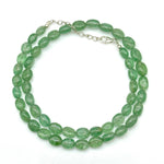 Load image into Gallery viewer, Natural Green Strawberry Necklace, Strawberry Gemstone Beaded Necklace, 925 Sterling Silver Handmade Jewelry, Healing Necklace, Gift for her