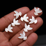 Load image into Gallery viewer, 1 Pc Hand Carved Mother of Pearl Dove Bead, Jewelry Making (12x13 MM, Side Drill, 1 Pc