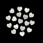 Load image into Gallery viewer, Natural White Moonstone Heart Shape Briolette's, Smooth Heart Shape Beads, Hand Carved Gemstones, Jewelry and Craft Wholesale Beads 8 MM