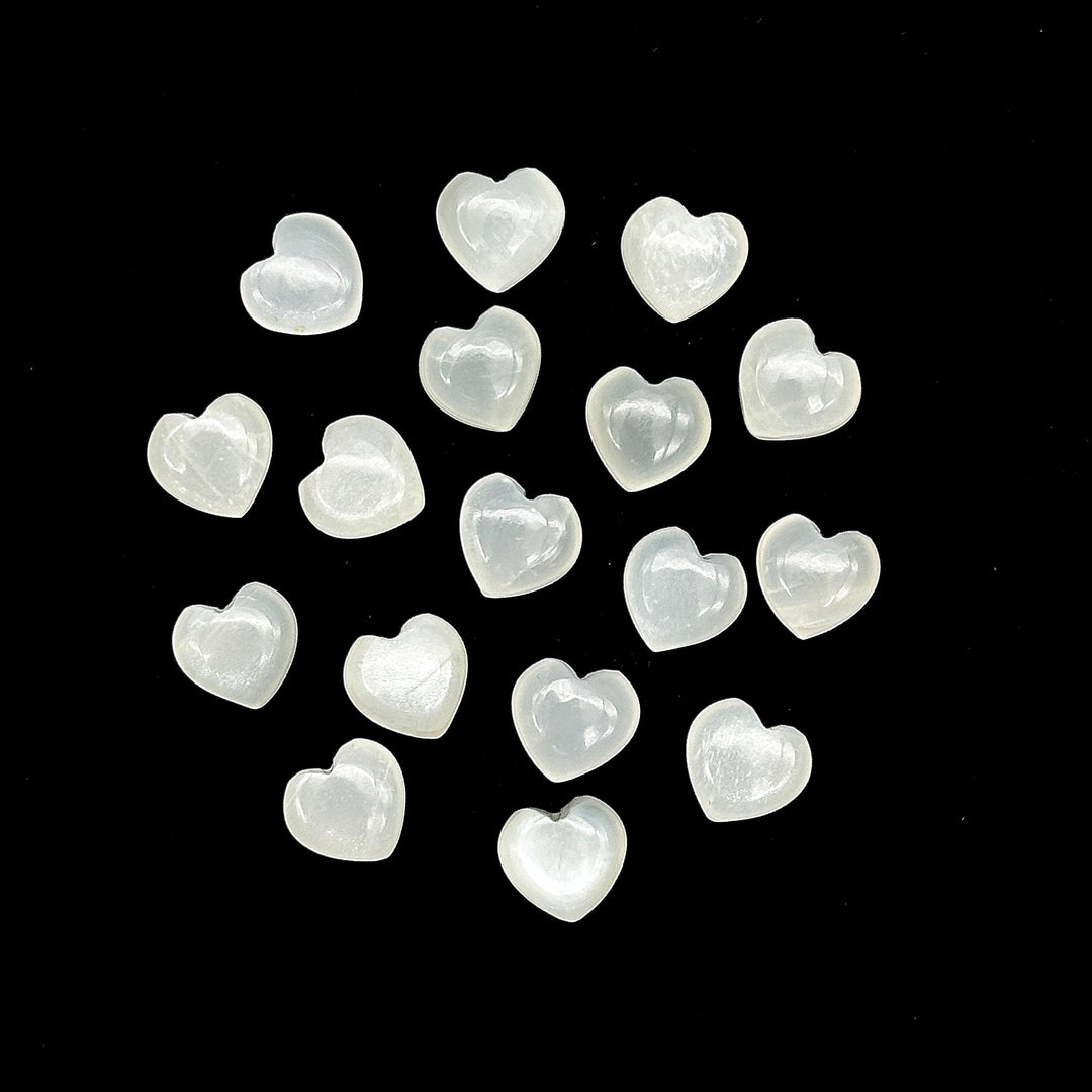 Natural White Moonstone Heart Shape Briolette's, Smooth Heart Shape Beads, Hand Carved Gemstones, Jewelry and Craft Wholesale Beads 8 MM