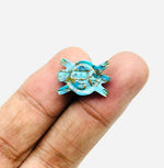 Load image into Gallery viewer, AAA Copper Turquoise Turtle Shape Carving, Blue Turquoise Turtle Shape Gemstone, 16 MM Loose Gemstones, Harmony in Stone, Blue Turtle Charm