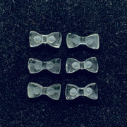 2,3,4,5 Pcs Natural Crystal Quartz Hand Carved Bow Shape, Bow Shape Gemstone For Jewellery, Bow Shape Gemstone, 12X6 mm
