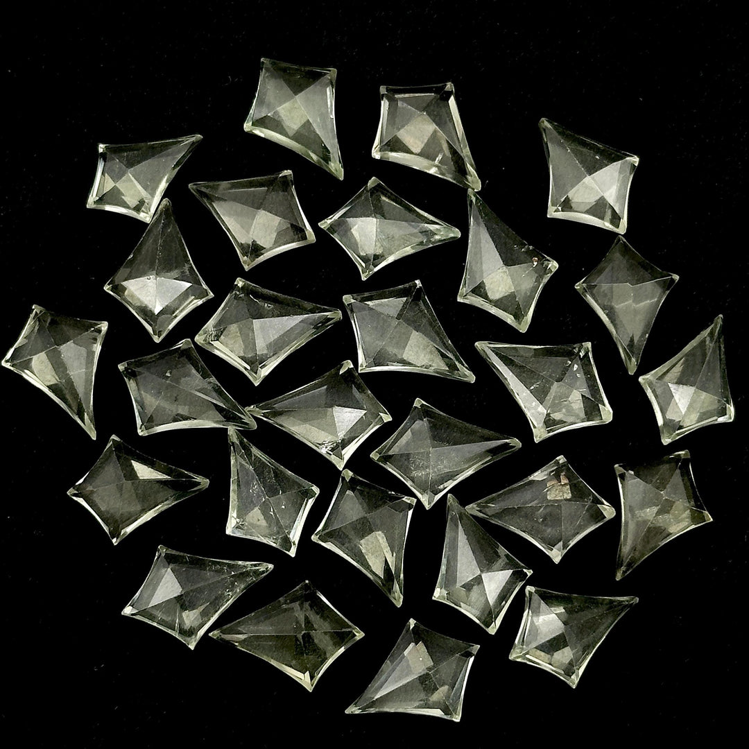 AAA Green Amethyst Kite Shape Beads, Hand Carved Faceted Kite Shape Stone, Kite Shape Charms for Jewelry Making, 16 MM Gemstone Carvings
