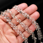 Load image into Gallery viewer, Doated Quartz Heart Shape Briolettes, Natural AAA Doated Quartz Heart Shape Beads, 6" Faceted Heart Beads, 6 MM Heart Beads