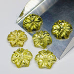 Load image into Gallery viewer, AAA Lemon Quartz Flower Carving: Natural Gemstone (20 mm)