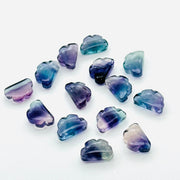2,3,4,5,6 Pcs Natural Flouride Clouds Shape Jewellery Making  Smooth Loose Gemstone,  Smooth Carved Gemstone, Gemstone For Jewellery 12X7 mm