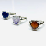 Load image into Gallery viewer, 925 Silver, AAA Quality 100% Natural Gemstone Adjustable Rings, Star Shape Gemstone, Star Shape Carving, Gemstone For Jewellery, 10 mm
